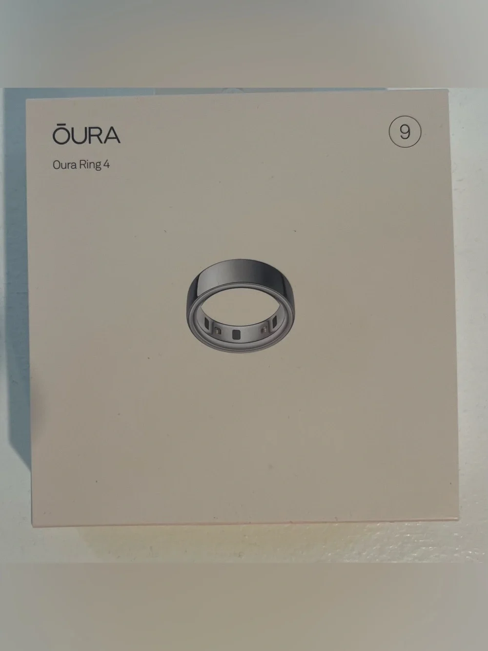 Oura Ring 4 Silver Size 9 Smart Ring - NWT Factory Sealed
